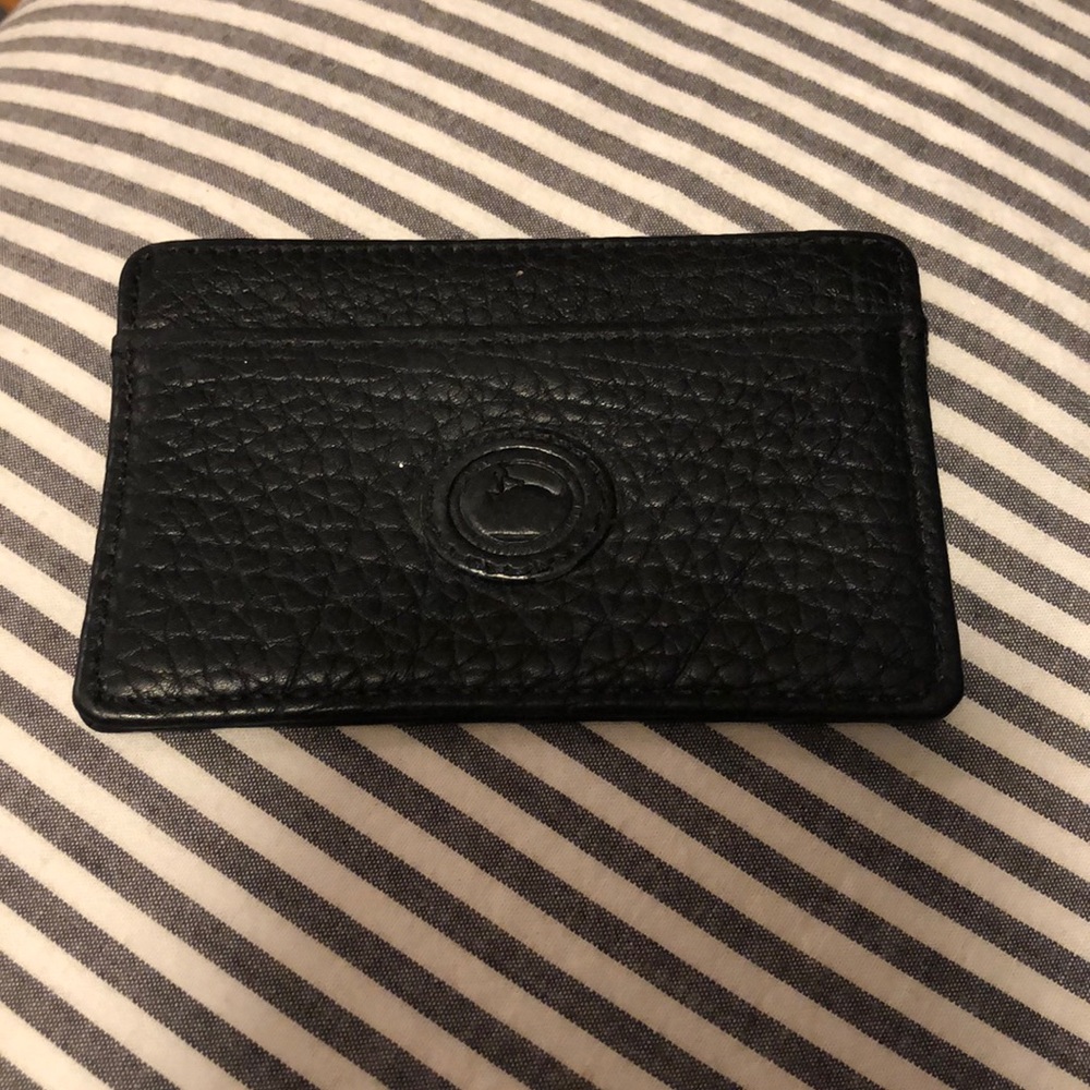 Black Leather Dooney & Bourke Card Wallet
